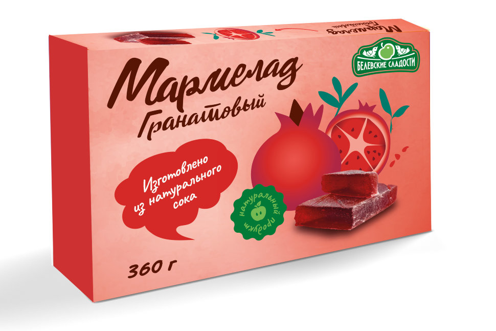  Мармелад  "Гранатовый" белевский 360г  в Троицке