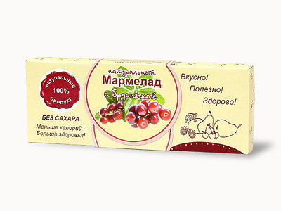 Мармелад натуральный "Брусника" 140г в Троицке