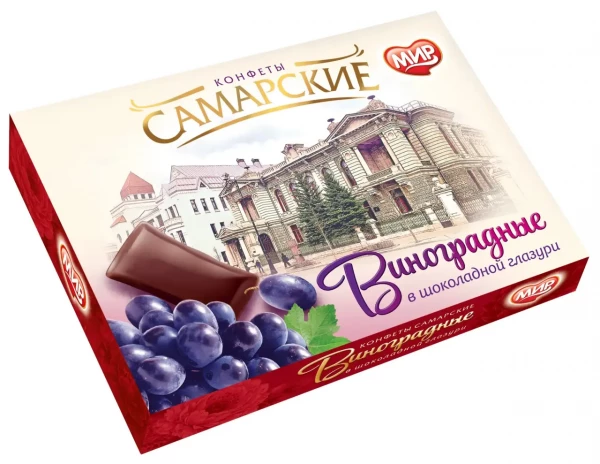 №2 КФ МИР Виноградные в шоколадной глазури 160г  в Троицке