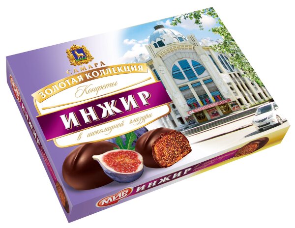 №2 КФ МИР Инжир в шоколадной глазури 160г в Троицке